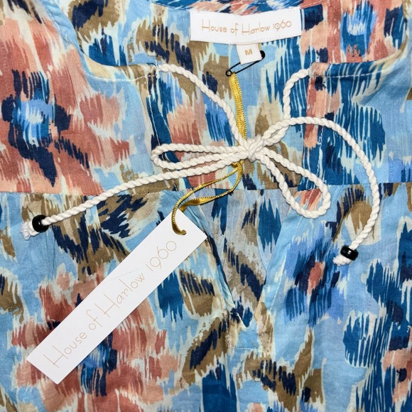 NWT House of Harlow 1960 Zoey Ruffle Sleeve Top - Picture 7 of 7